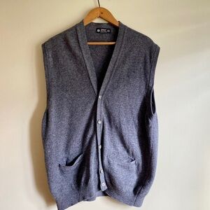 Vintage St. Michael Wool Button Vest 56L